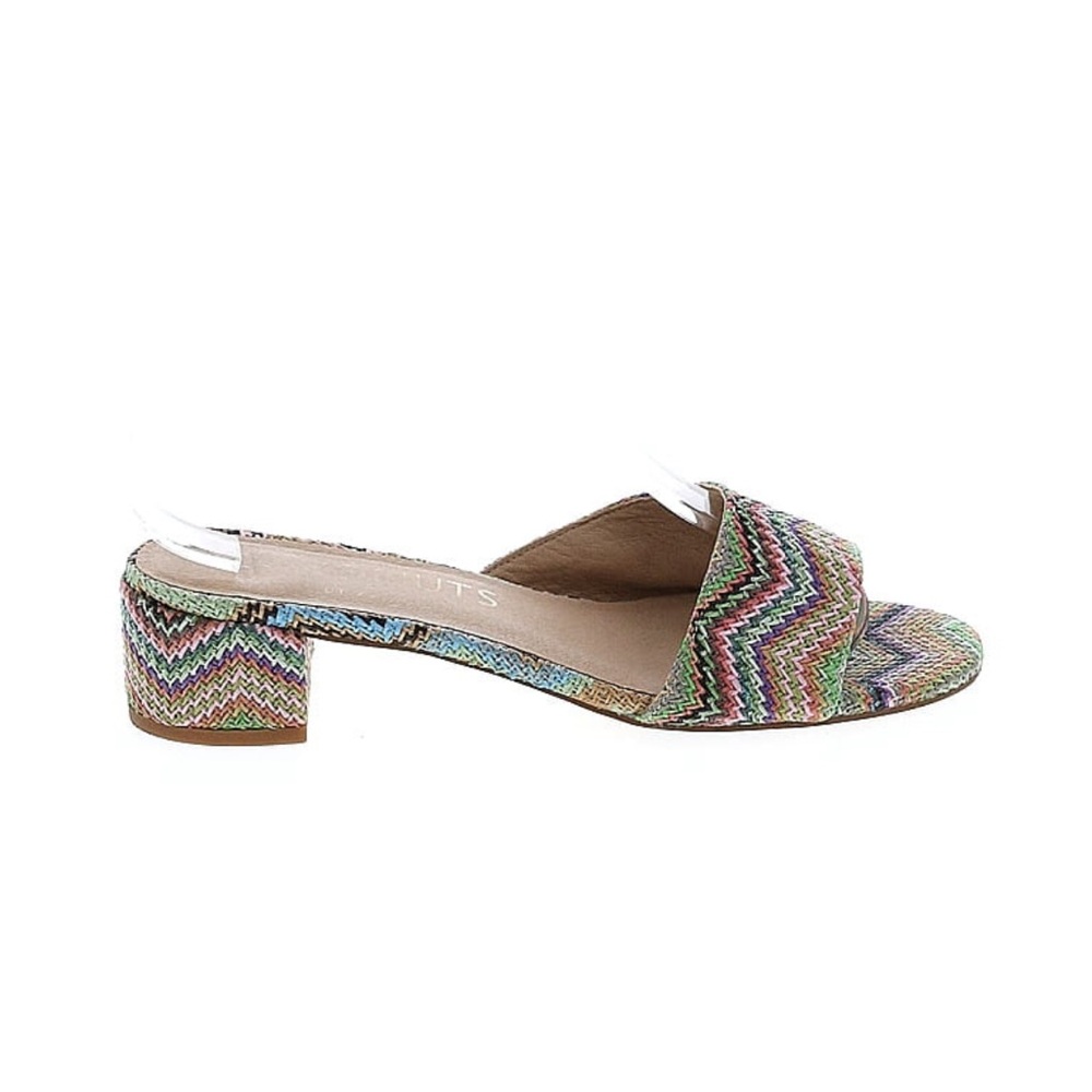 Multi Colored Slide w Heel